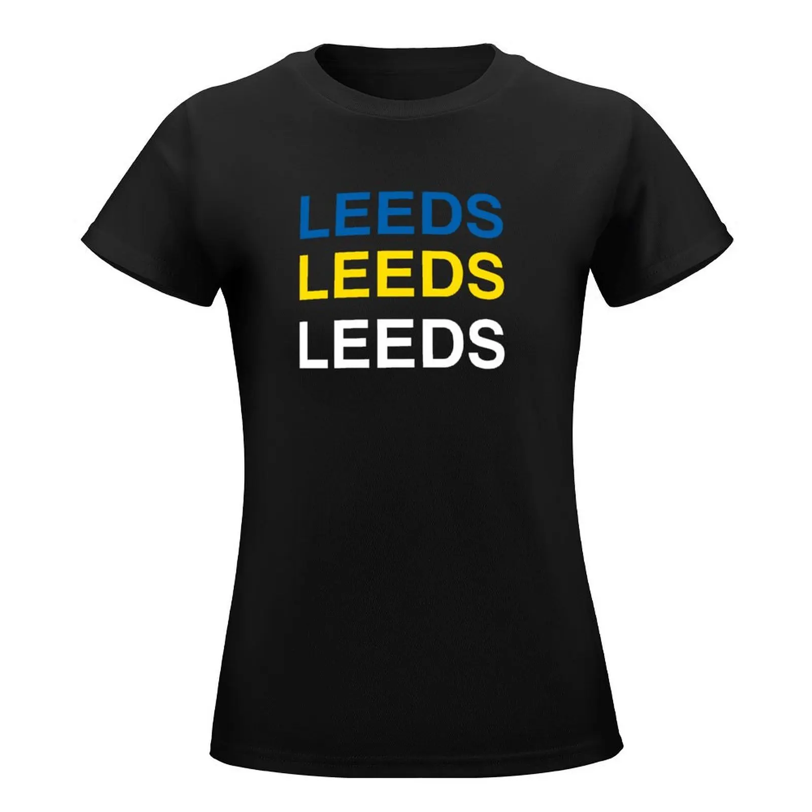 United Leeds color funny gift T-Shirt vintage clothes Short sleeve tee fashion woman blouse 2024