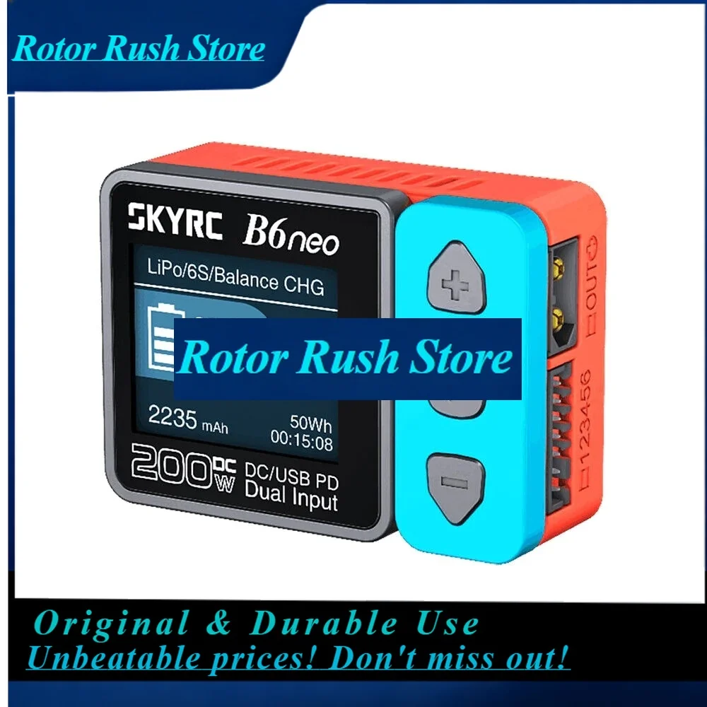 RoRuSSkyRC B6neo Lipo Battery Balance Charger AC 80w DC 200W 1-6S LiPo Battery Balance Charger Discharger LiHV NiMH SK-100198