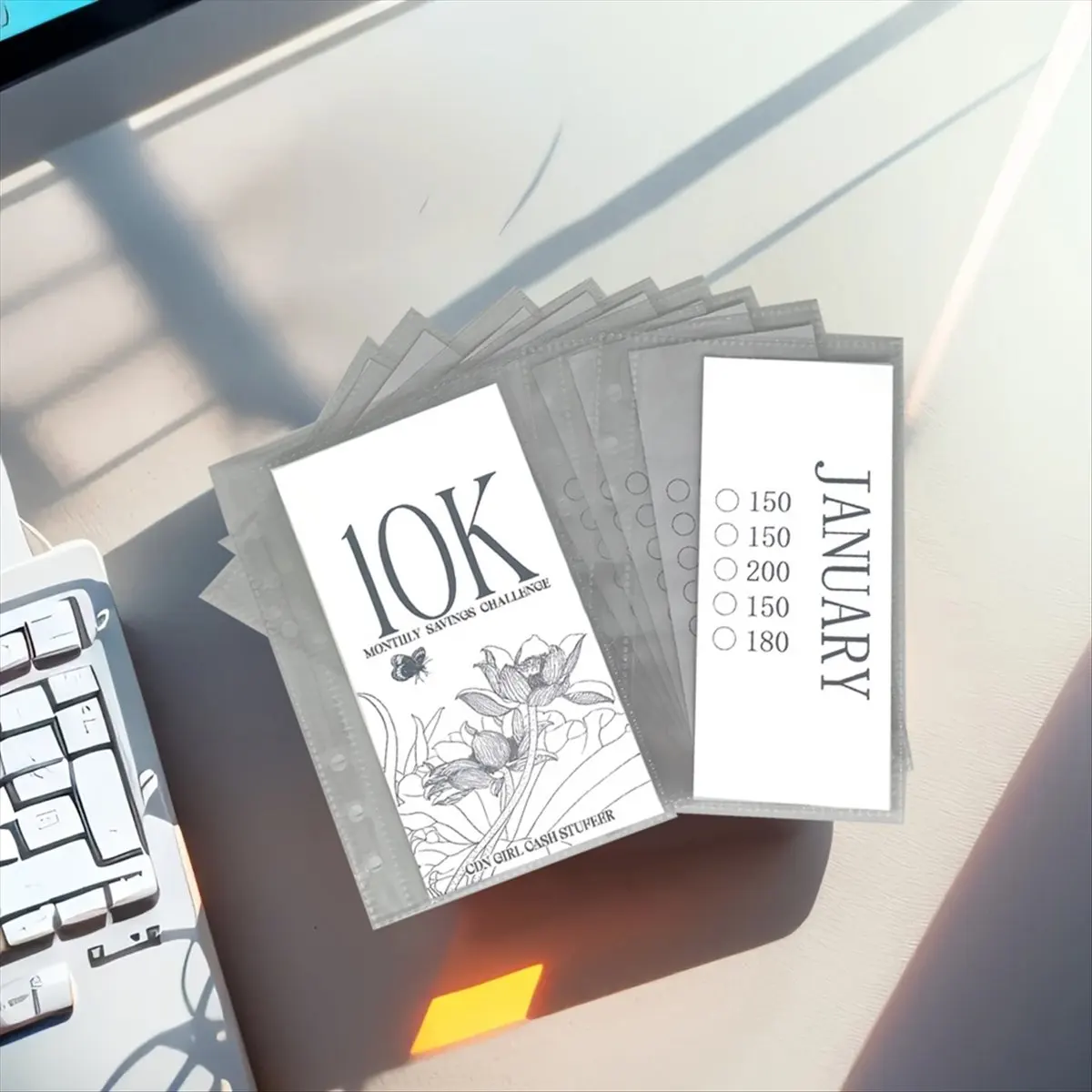 Latest ABBQ-12-Months Envelopes Money Saving Challenge Easy and FunnyWay to Save 5K Budget Planner Envelope Challenge