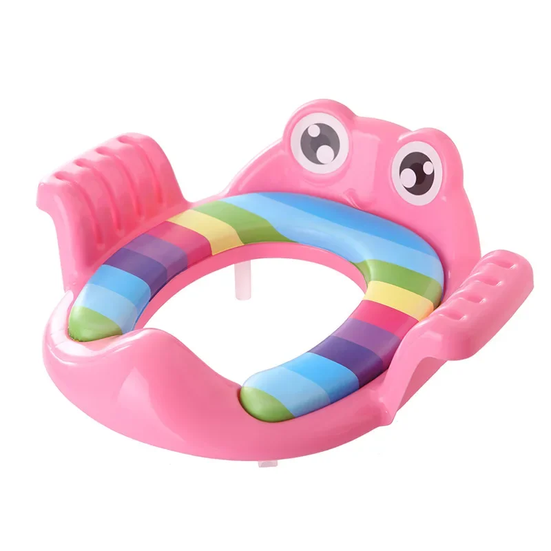 Baby Toilet Potty Seat Children Potty Safe Seat with Armrest for Girls Boy Toilet Training Outdoor Travel Infant Potty Cushion