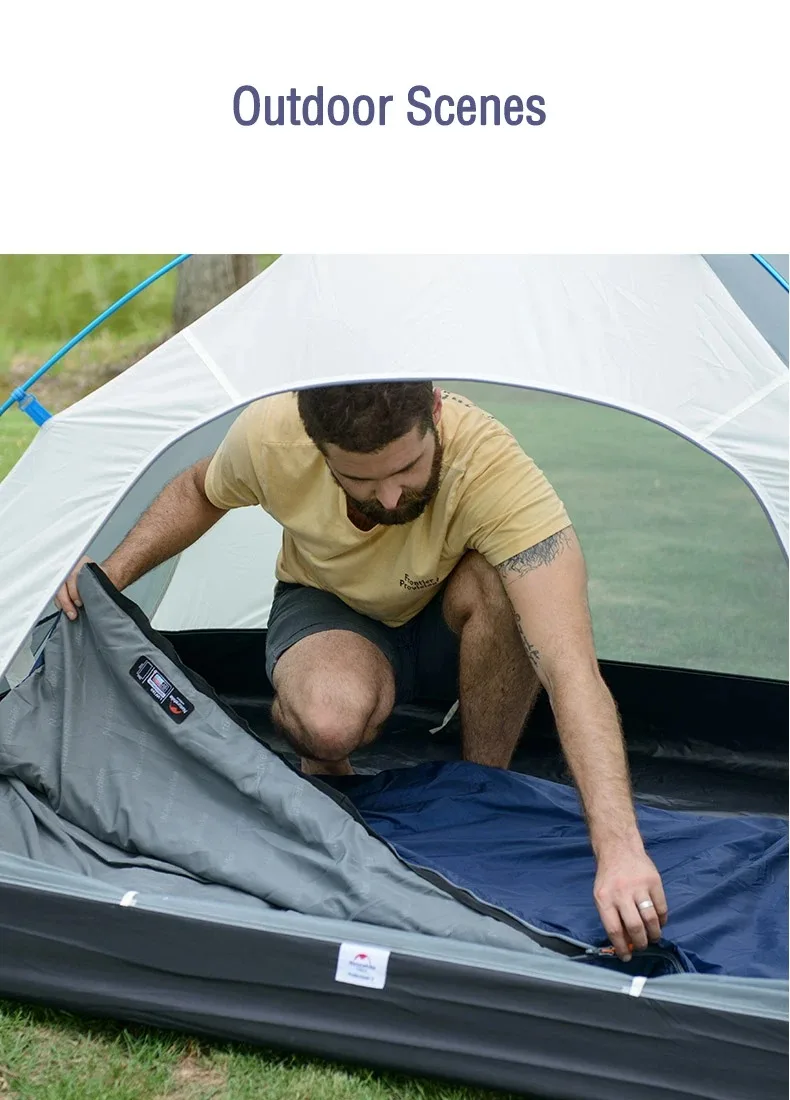 Naturehike LW180 Schlafsack Ultraleicht 3 Jahreszeiten Frühling Sommer Schlafsack für Outdoor Wandern Camping – Detail 13