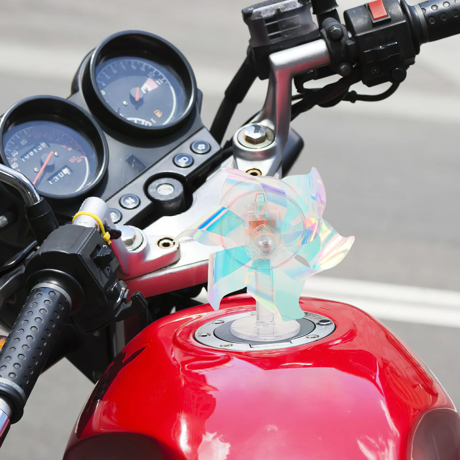 

2pcs Led Pinwheel Wind Powered Bicycle Windmill Motorcycle Scooter Safety Light Night Riding Decoration Electric Vehicle