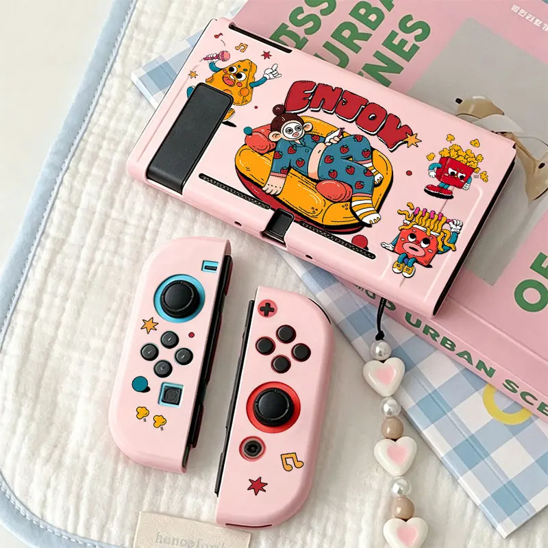Protective Case Accessories for Nintendo Switch NS Game Console TPU Split Protective Case Anti-Scratch Shell Protector