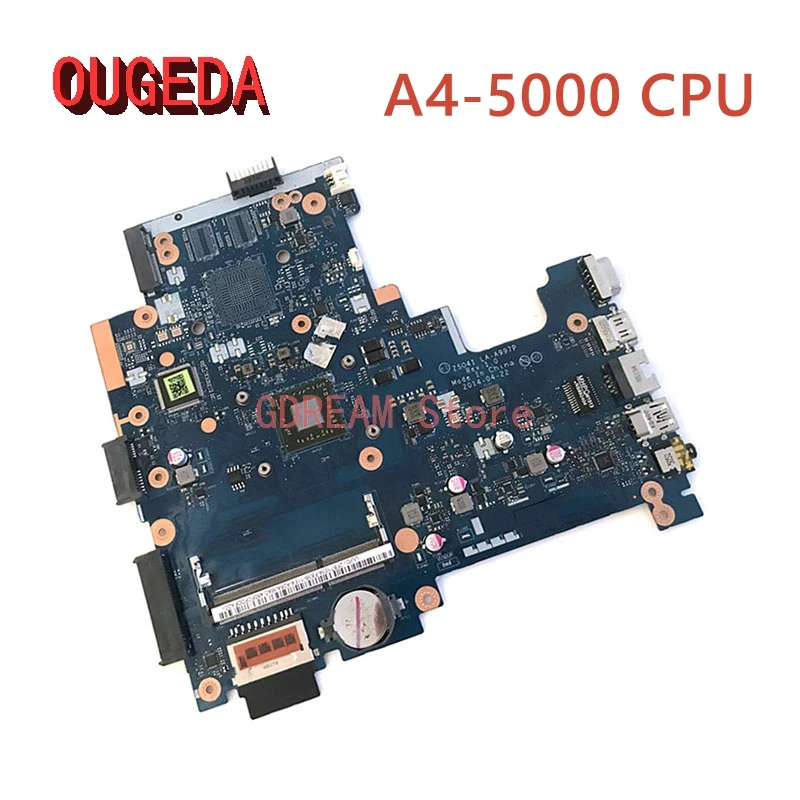 

OUGEDA 763980-001 763980-501 ZS041 LA-A997P Laptop motherboard For HP 14-G 245 G3 A4-5000 CPU onboard Main board full tested