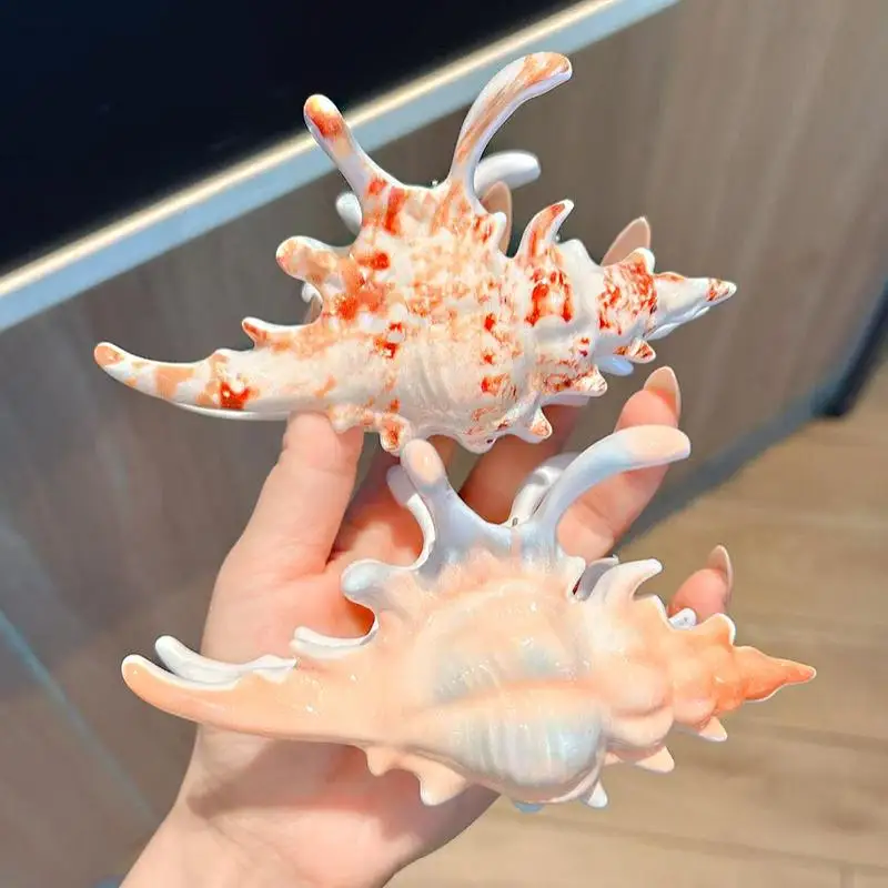 الأزياء الاكريليك محارة مخلب شعر الكورية مبالغ فيها الملونة غير النظامية شخصية كبيرة مشبك شعر النساء الفتيات إكسسوارات الشعر