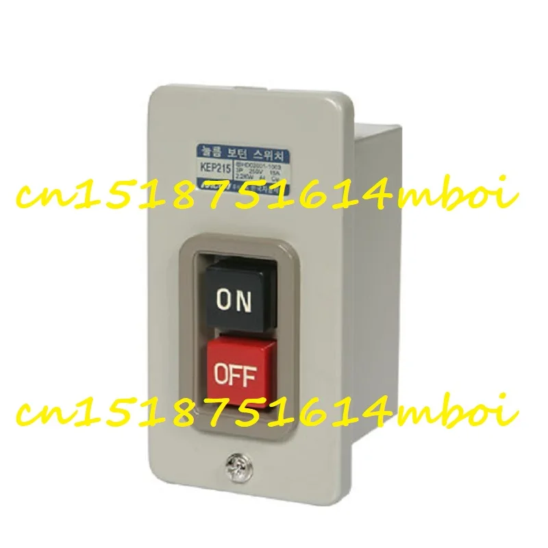 KE-210/KE-215/KE-230/KE-315 power button control three-phase motor start button waterproof stop single-phase button self-locking