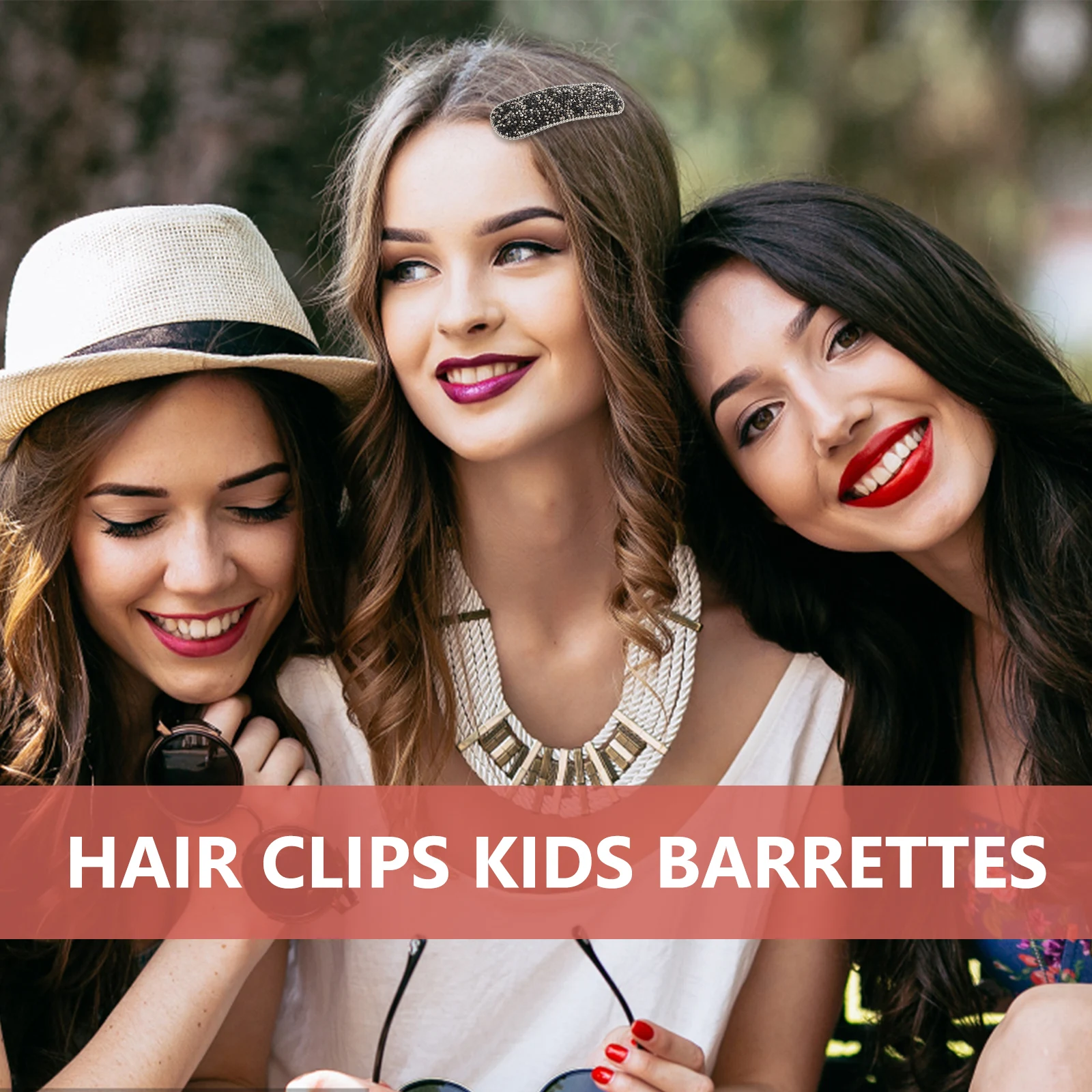 

4Pcs Square Crystal Hair Clips Colorful Snap Metal Barrettes Kids Girls Hairpins Festival School Daily Hair Clips