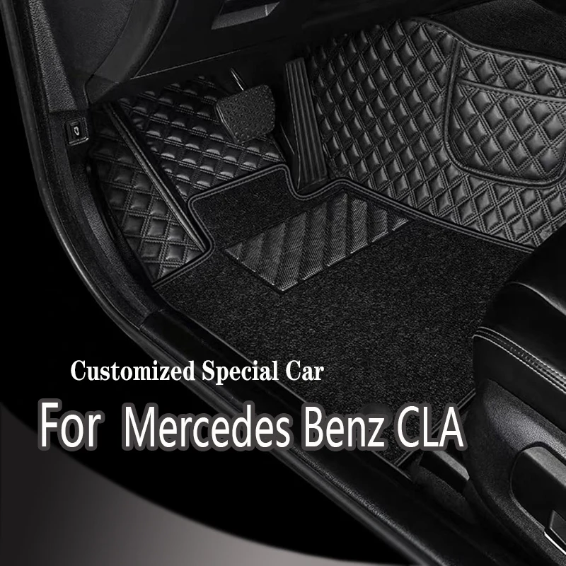 Car Mats Full Set For Mercedes Benz CLA C118 2020~2022 Anti-dirt Pad Car Floor Mats Waterproof Floor Mat Carpet Car Accessories