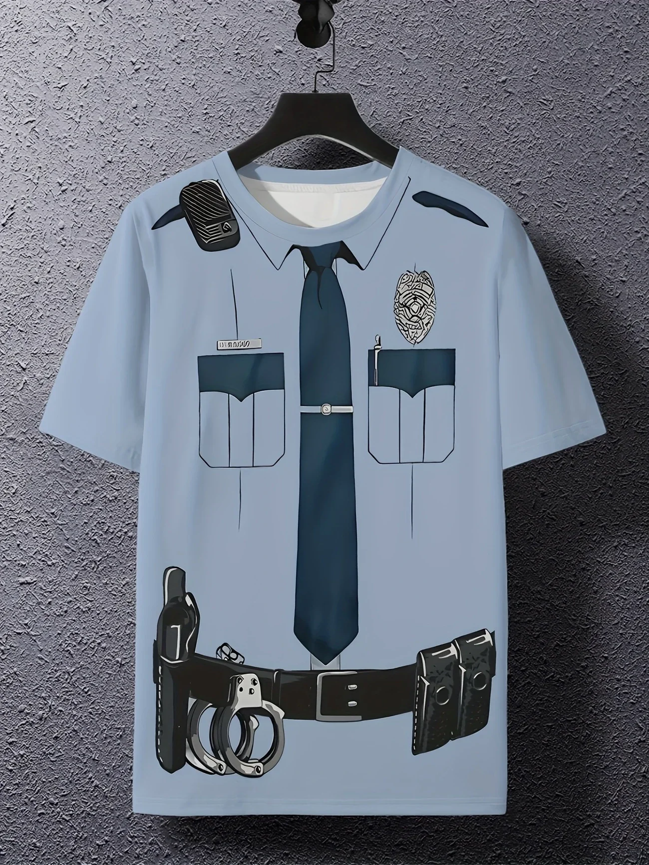 3D-Druck Freizeitanzug mit Kragen, Sportliches Schnelltrocknendes Atmungsaktives Herren-T-Shirt, Streetwear, Rollenspiel-Party, Eltern-Kind-Kurzarm-Oberteil – Detail 13