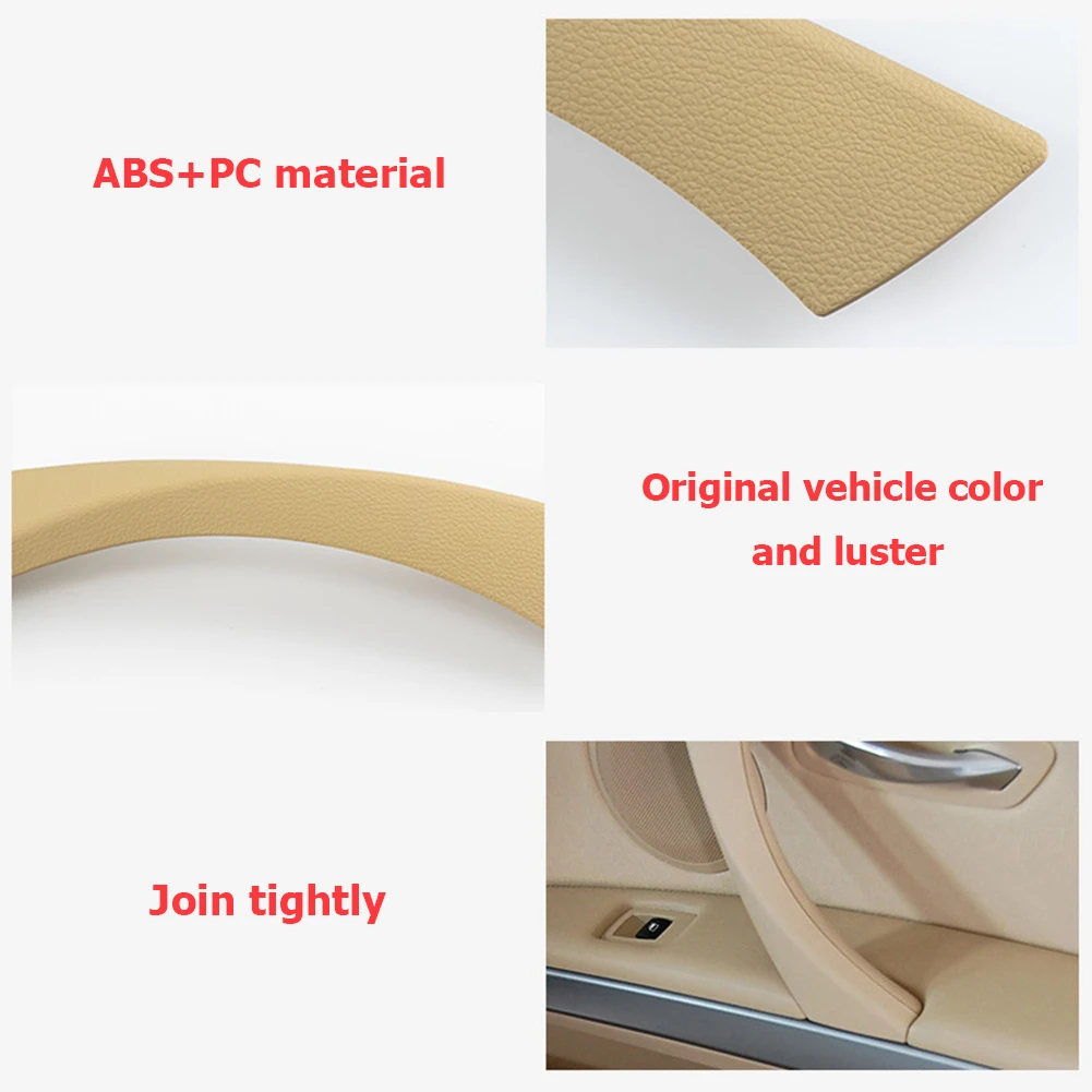

Car Inner Handle Interior Easy Installation Inner Door Handle Panel Pull Trim Cover Auto Accessories for BMW Series 3 2005-2012