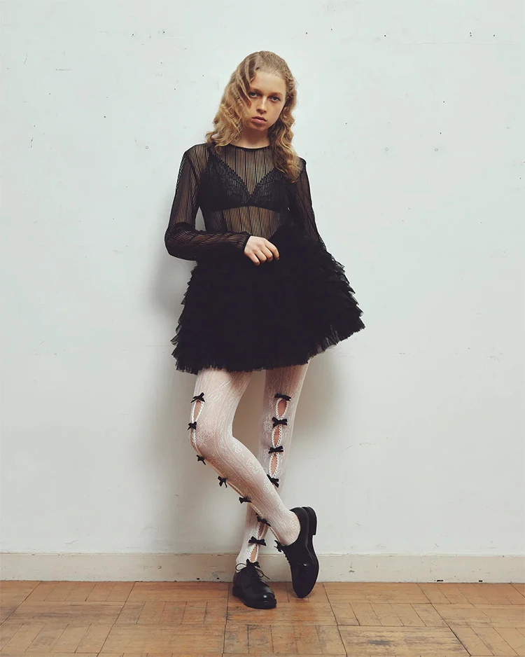 

Japanese Elastic Waist Mesh Skirt Short Layer Cake Skirts for Women Summer New Designer Mesh Skirt Lolita Including Safe Shorts