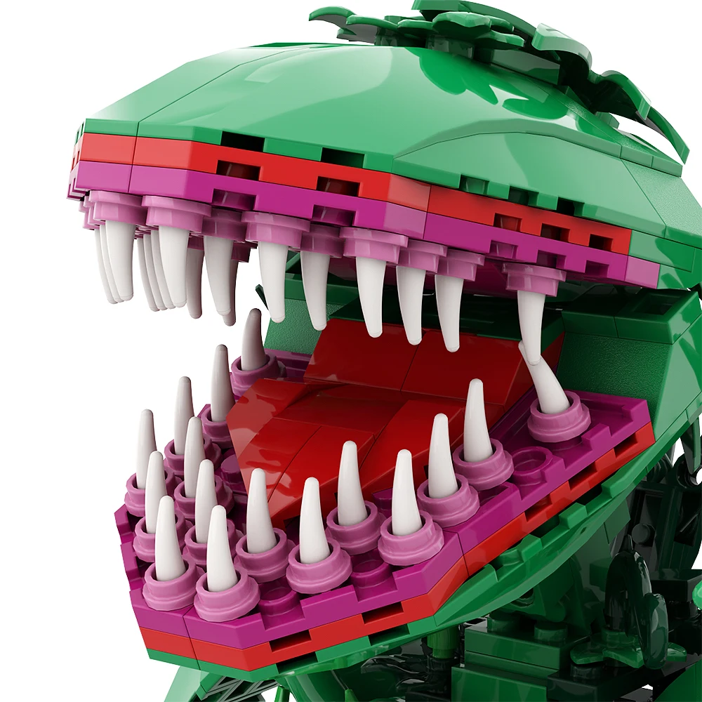 Moc Audrey II 꽃 빌딩 블록, 이상적인 은하계 외부 공간 육식 식물, 외계인 DIY 모델 벽돌, 어린이 장난감 세트, 성인용 선물