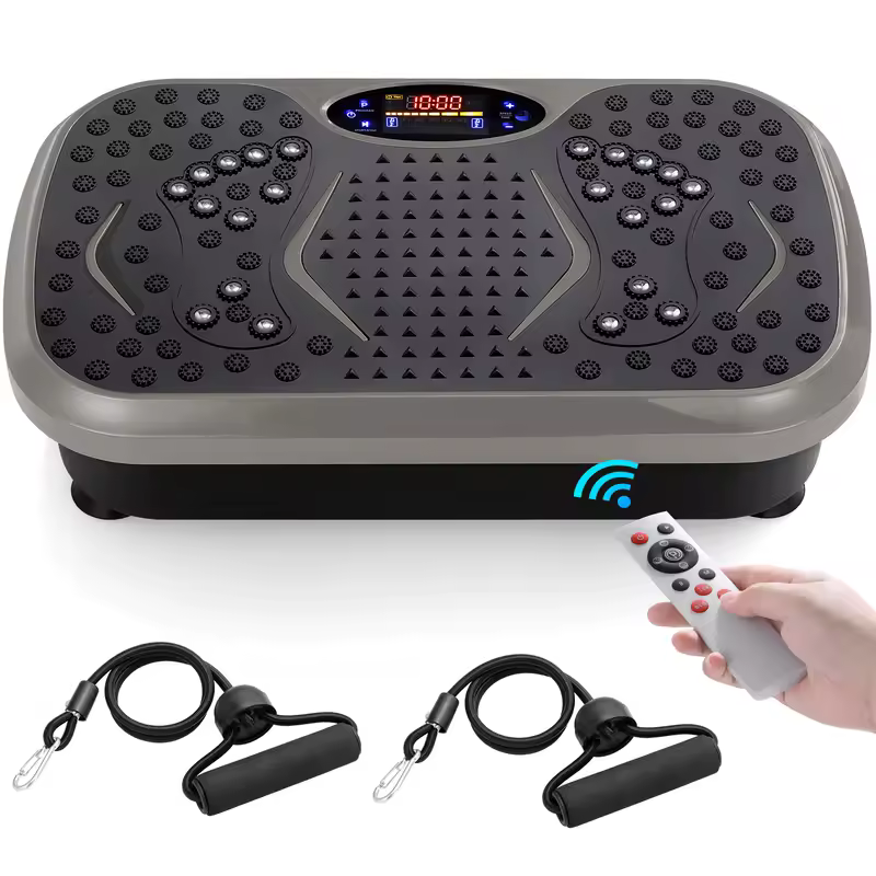 Vibration Plate Exercise Machine, Vibration Plate for Lymphatic Drainage, Whole Body Workout Vibrate Fitness Platform - Image 9