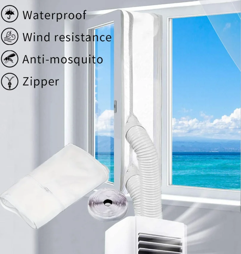 

Mobile Air Conditioning Cloth Baffle Air Outlet Anti-direct Blow Wind Guide Sliding Door Window Windshield Sealing Cloth