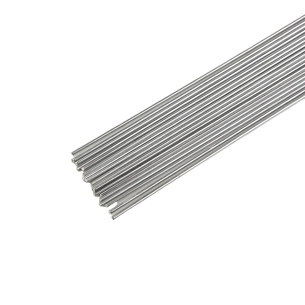 20pcs Low-Temperature Easy Melt Aluminum Welding Rods Weld Bars Cored Wire Rod Solder Tin Flux For Soldering 33cmx1.6mm Set