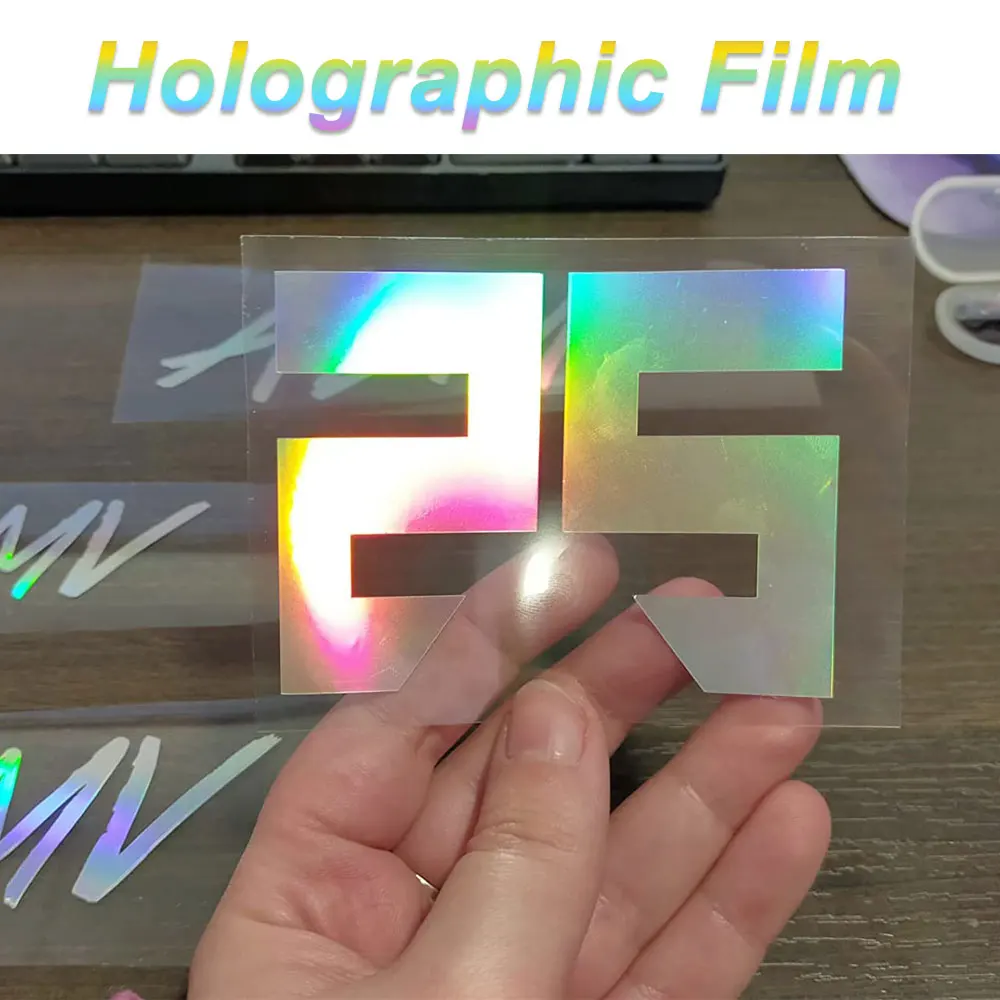 10 Sheets Cold Laminating Film Back Holographic Foil Adhesive Cold Hot Laminator Film Tape DIY Package Color Card Photo Decor