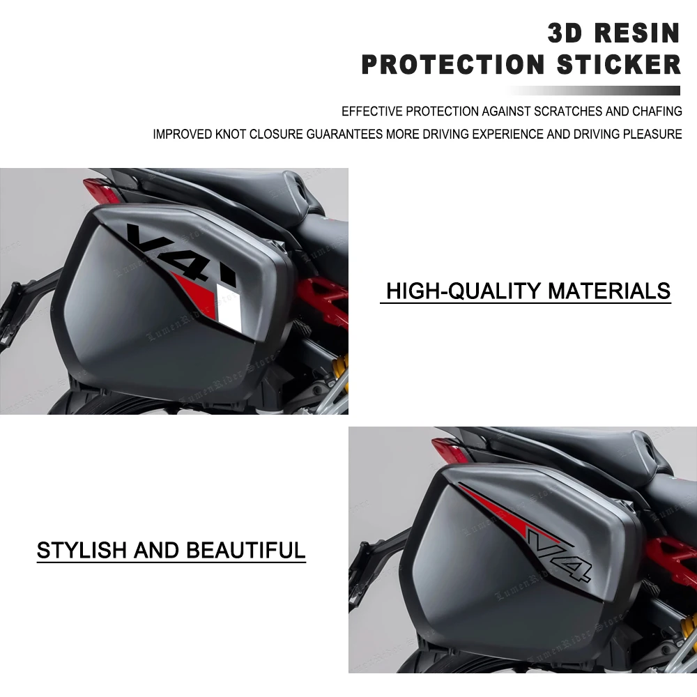 For Ducati Multistrada V4S V4 S Touring Motorcycle Vario Case Sticker Side Boxes Panniers Luggage Protection Decals