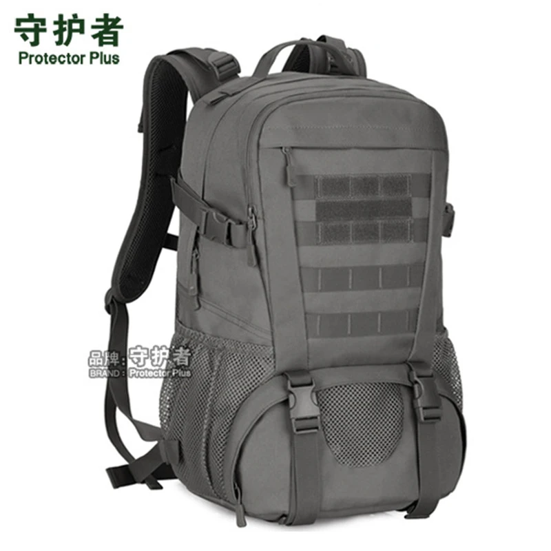 

Protector Plus уличный походный рюкзак, камуфляжный тактический рюкзак Molle, водонепроницаемая повседневная сумка для езды с 17-дюймовым карманом для ноутбука, 40 л