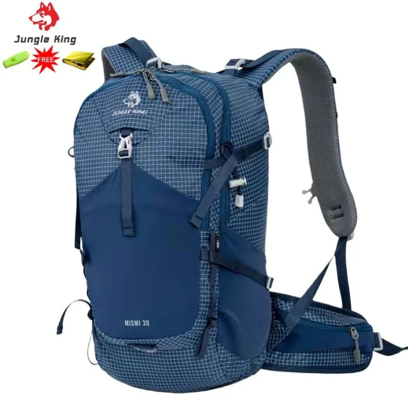 

JUNGLE KING New Outdoor 30L Mountaineering Bag Nylon Grid Sports Backpack Camping Backpack Hiking Bag Waterproof Backpack