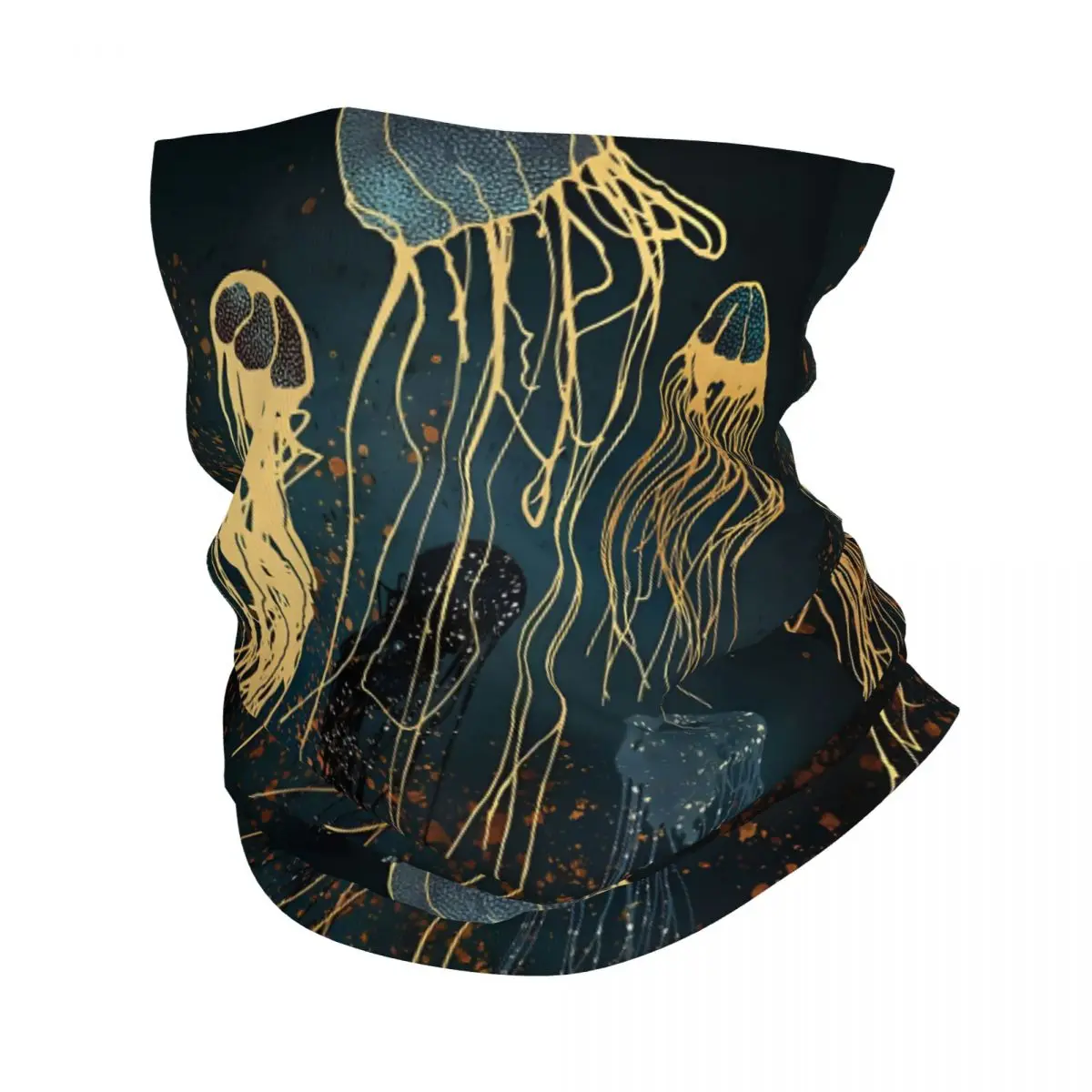 Jellyfish Bandana Neck Gaiter Printed Balaclavas Wrap Scarf Multifunctional Cycling Running for Men Adult