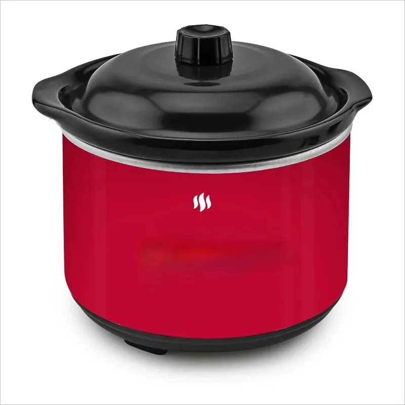 

Upgraded version Dipping Pot Food Warmer, Red (5.9" x 5.9", 2.4lb)
