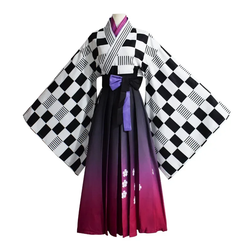 Anime YouTuber hololive tokoyami Towa dress cosplay costumes hakama skirt kimono suit dress woman skirt suit Halloween costumes