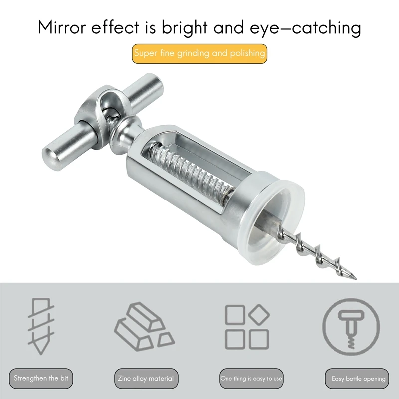 Ouvre-bouteille tire-bouchon ouvre-bouteille en métal robuste ouvre-bouteille de luxe pour la maison Restaurant Bar