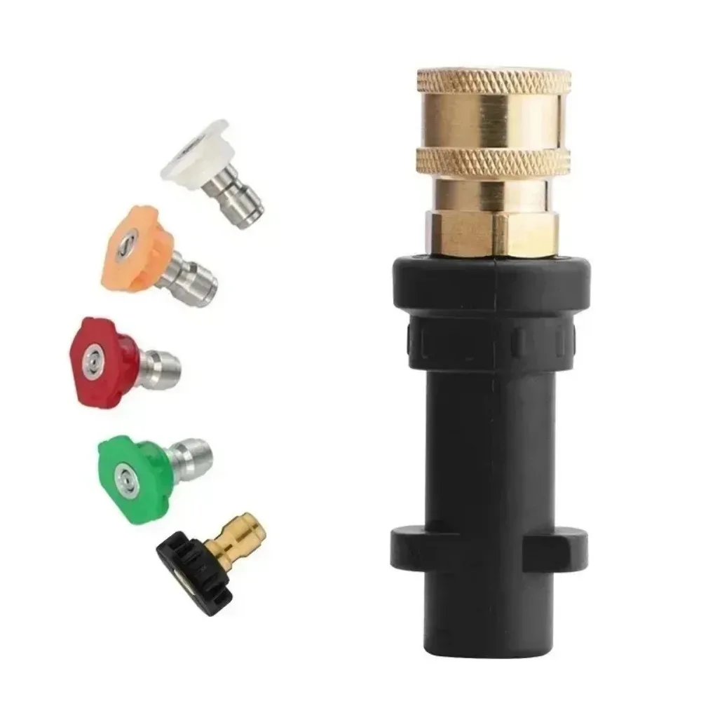 Car Wash Accessories for K2-K7 High Pressure Washer Quick Adapter 5-Color Foam Nozzle Set
