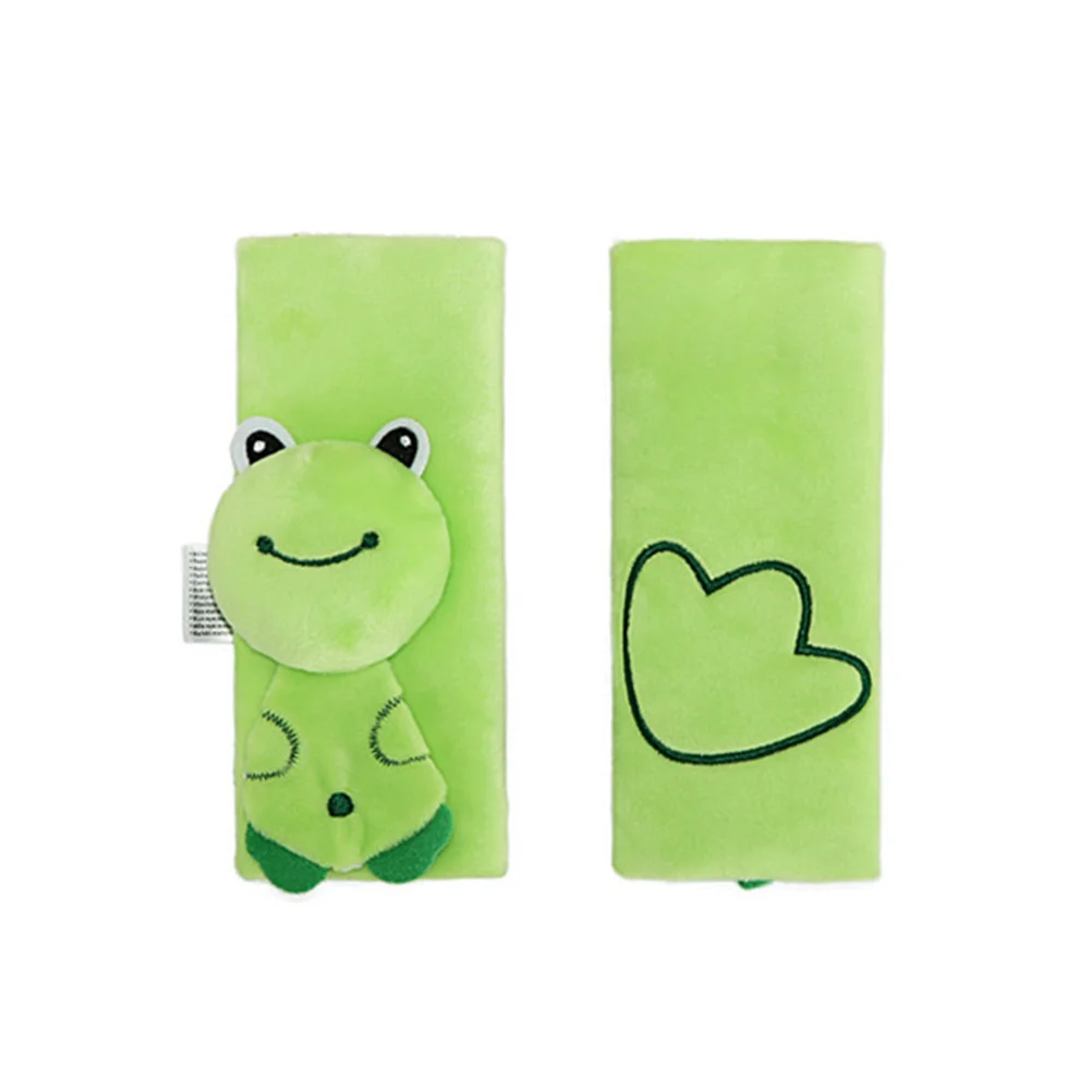 وسادة أمان لحماية كتف عربة الأطفال باللون الأخضر مناسبة عالميًا لغطاء حزام عربات التي تجرها الدواب