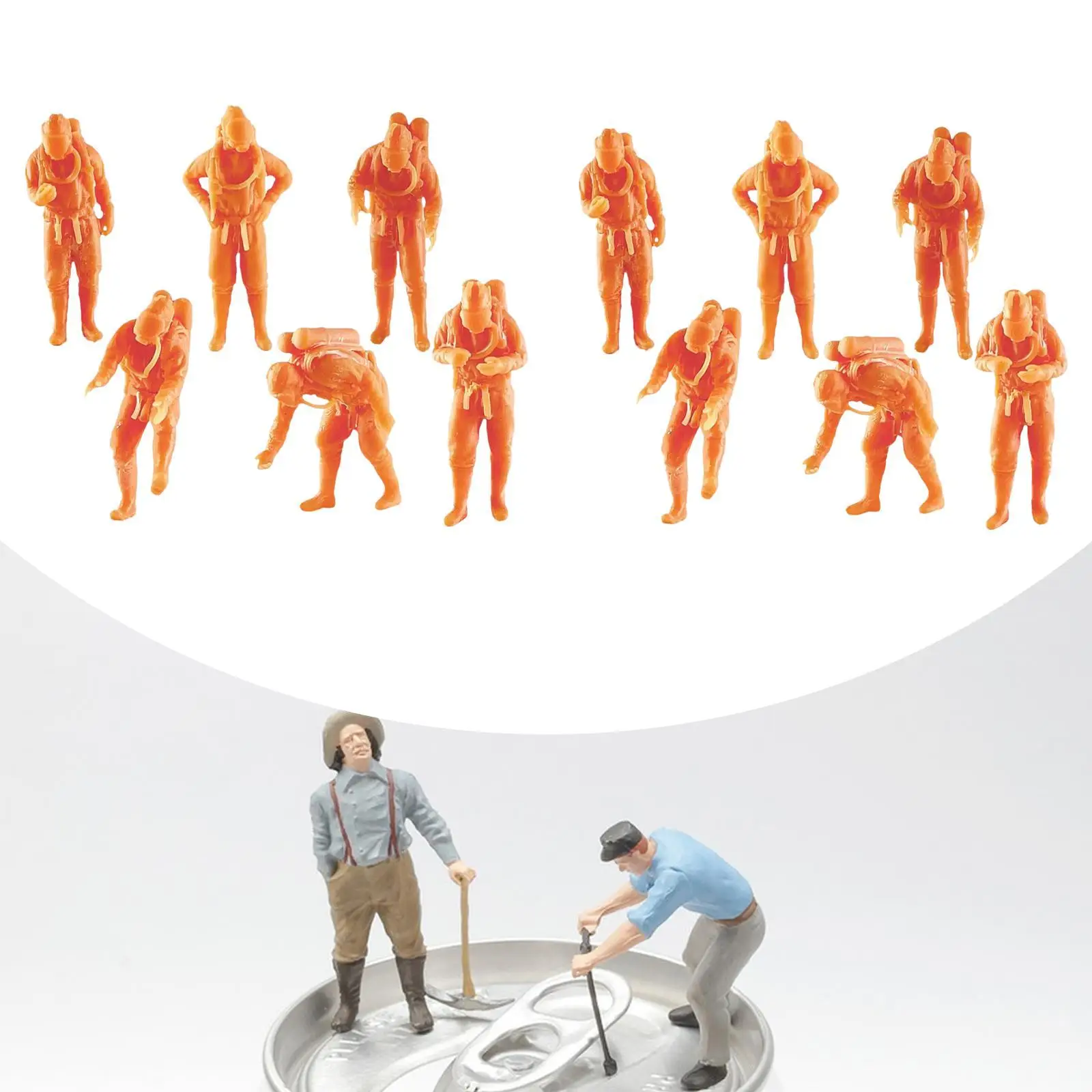 6Pcs Model People Figures Resin for Art Projects Accessories Diorama Layout