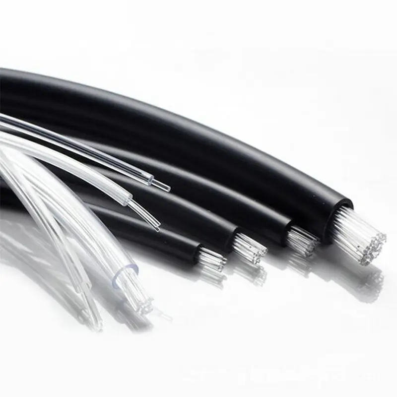 Câble de Fiber optique en plastique PVC, 100M, gaine PE noire, 0.75mm, Led PMMA, décor lumineux