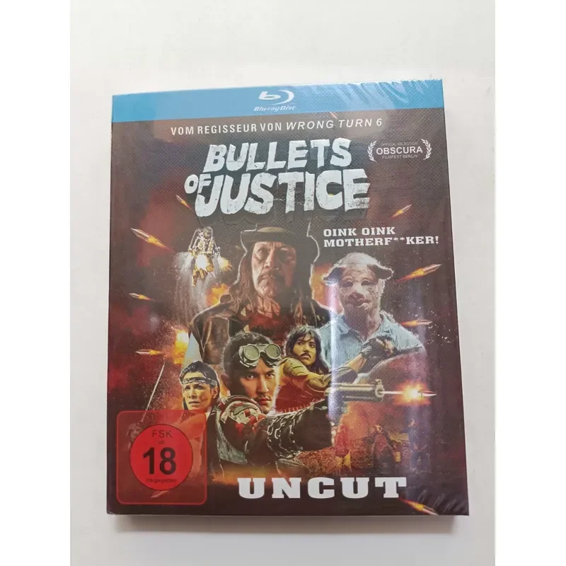 Blu-ray Disc Justice Bullet German Horror Action Movie Real Picture Shot Brand New Unopened