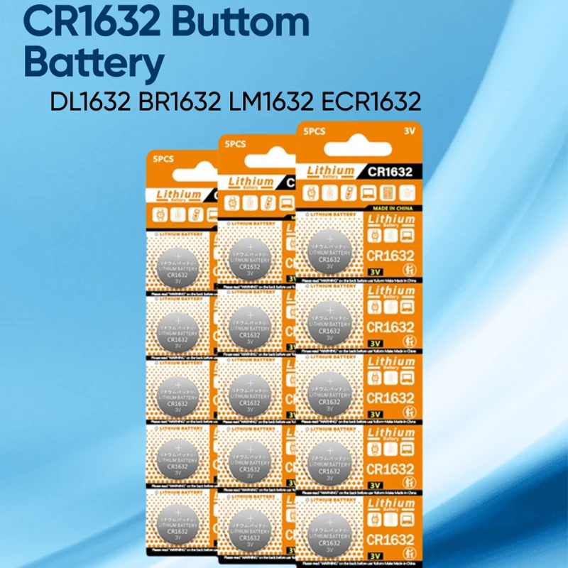 CR1632 3V lithium battery 125mAh CR 1632 DL1632 BR1632 LM1632 ECR1632 remote control toy key watch button battery brand new