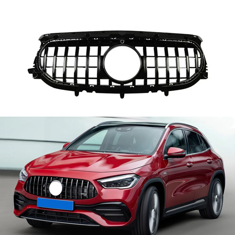 

High Quality W247 H247 New GLA45 GLA35 AMG Front Bumper Grill GT Style Grille for Mercedes benz GLA GLA200
