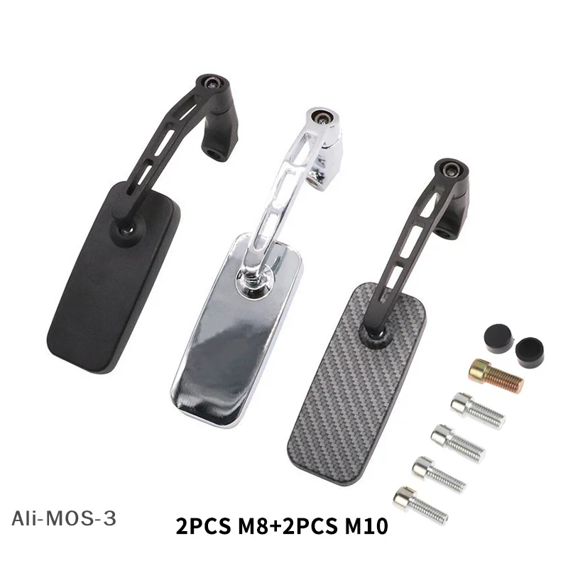 【S】 1 set di specchietti retrovisori laterali per parti modificate per moto sportive da strada Accessori universali per moto