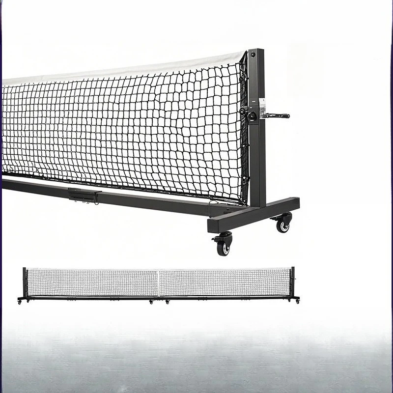 Roller mobile heavy-duty ball net high-quality steel frame adjustable mesh tension tear-resistant tennis net