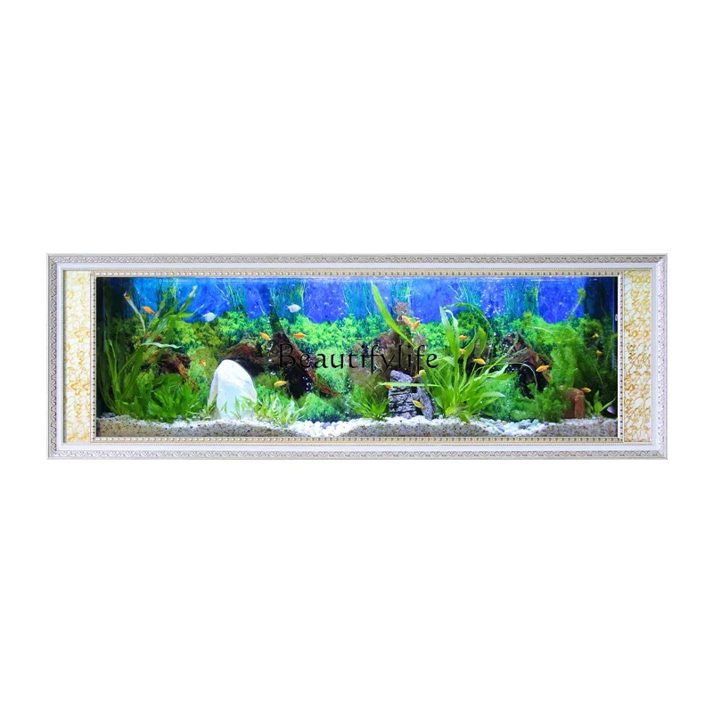 

FG44Living room ecological small wall hanging household large fish tank landscaping glass aquarium