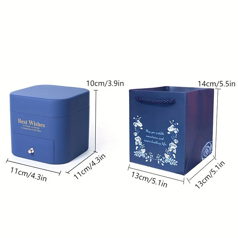 Valentine's Day eternal rose box Drawer style jewelry box, the best Valentine gift for her - view 5
