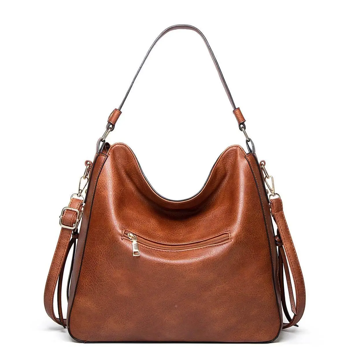 

Faionable Leather Handbag Women's oulder Bag Briti Sle Embroidery Decorated Soft Casual Leisure Handbag Medium Size