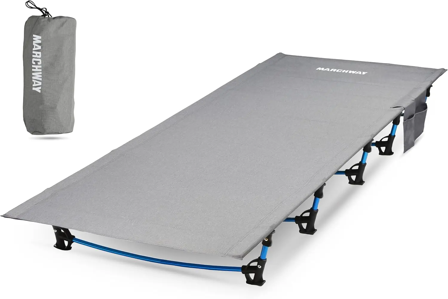 

Ultralight Folding Tent Cot Bed, Portable Compact for Outdoor Travel, Hiking, Mountaineering, Backpacking (Grey)