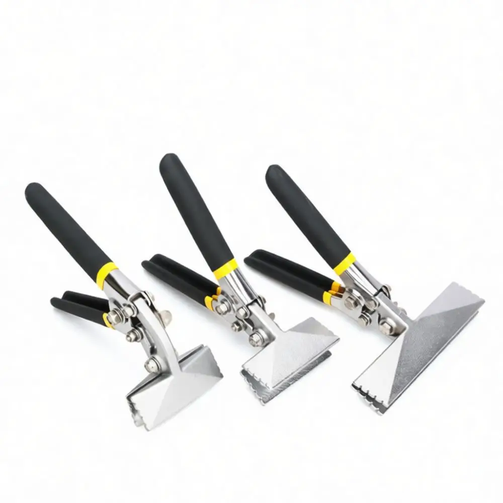 Manual Hand Seamer Folding Plier Straight Curved Jaw Plate Bender Metal Working Tool Chrome Vanadium Steel Electrician Supply