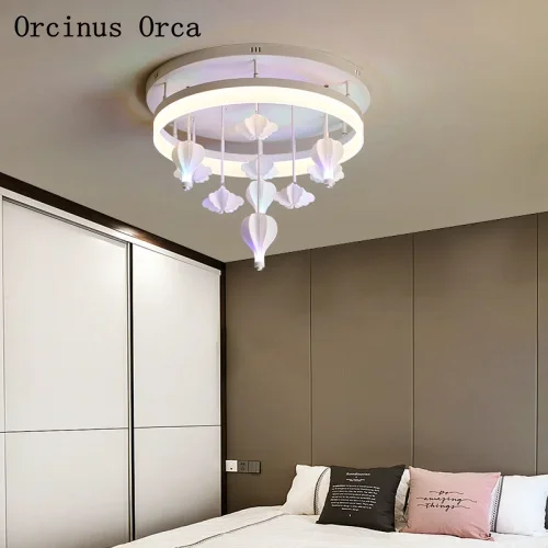 Nordic Modern Simple Hot Balloon ceiling lamp Boys and Girls Bedroom Children's Room Lights Warm Romantic LED White ceiling lamp image 5