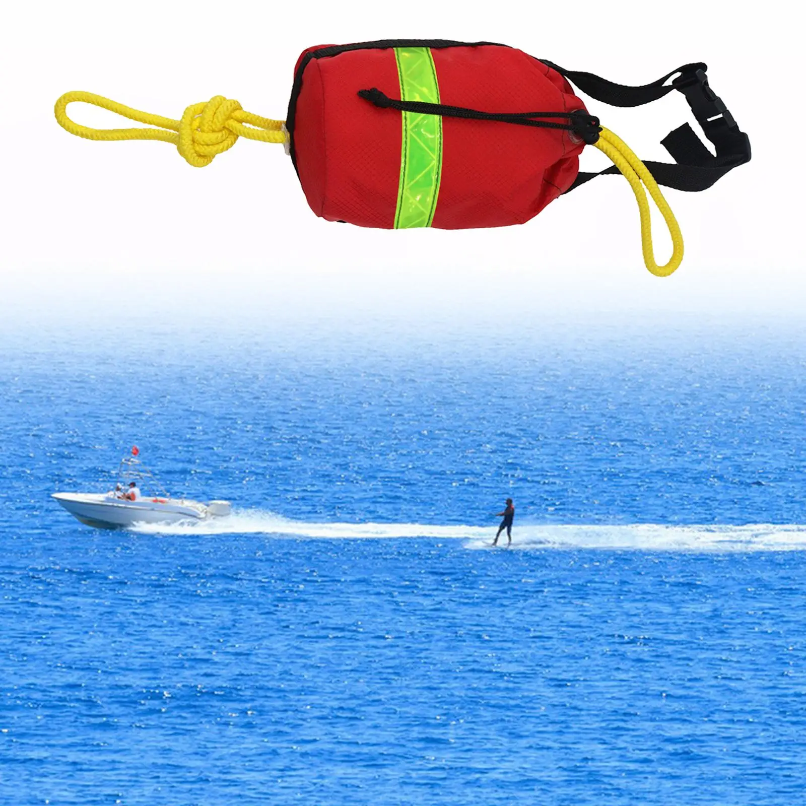 البولي بروبلين رمي حبل العائمة خط الإنقاذ حقيبة لقارب قابل للنفخ قارب كاياك تجمع الرياضات المائية والعتاد