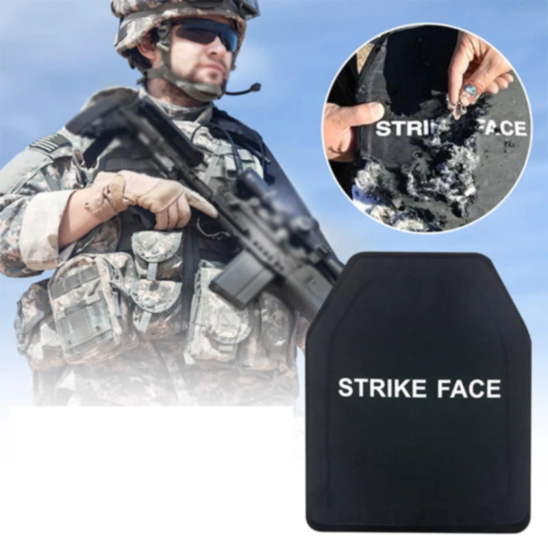 Bulletproof Plate10x12 Inches Light Tactical NIJ III/NIJ IIIA UHMWPE Bulletproof Protection Body Armor Vest Insert Plate