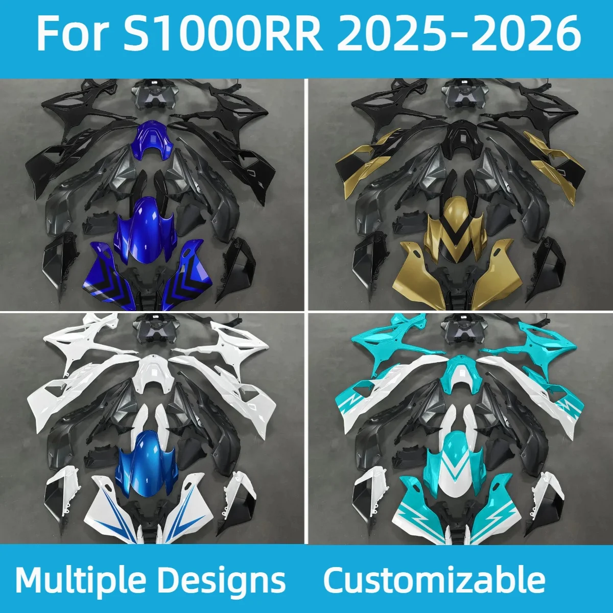 

For BMW S1000RR 2025 2026 Customizable Motorcycle Accessories Fairings S 1000RR 25 26 Injection Fairing Kit