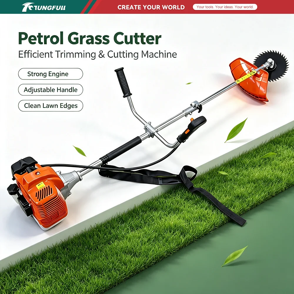 52cc Weed Wacker 2-Stroke Gas Backpack Grass Trimmer 4-in-1 Cordless Brush Cutter Gas Lawn Mower Straight Shaft Weed Eater