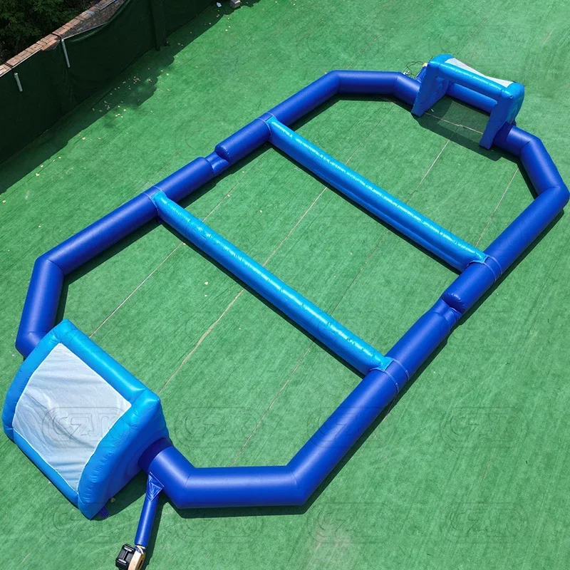 Commercial Airtight Inflatable Volleyball Field Pool 0.55mm PVC Inflatable Water Volleyball Court for Sport Water Gamespromote s