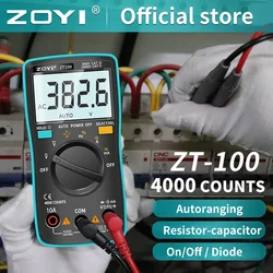 Digital Multimeter Ammeter Voltmeter Resistance Frequency backlight Meter voltage Diode Frequency ZT98 ZT100 ZT101 ZT102