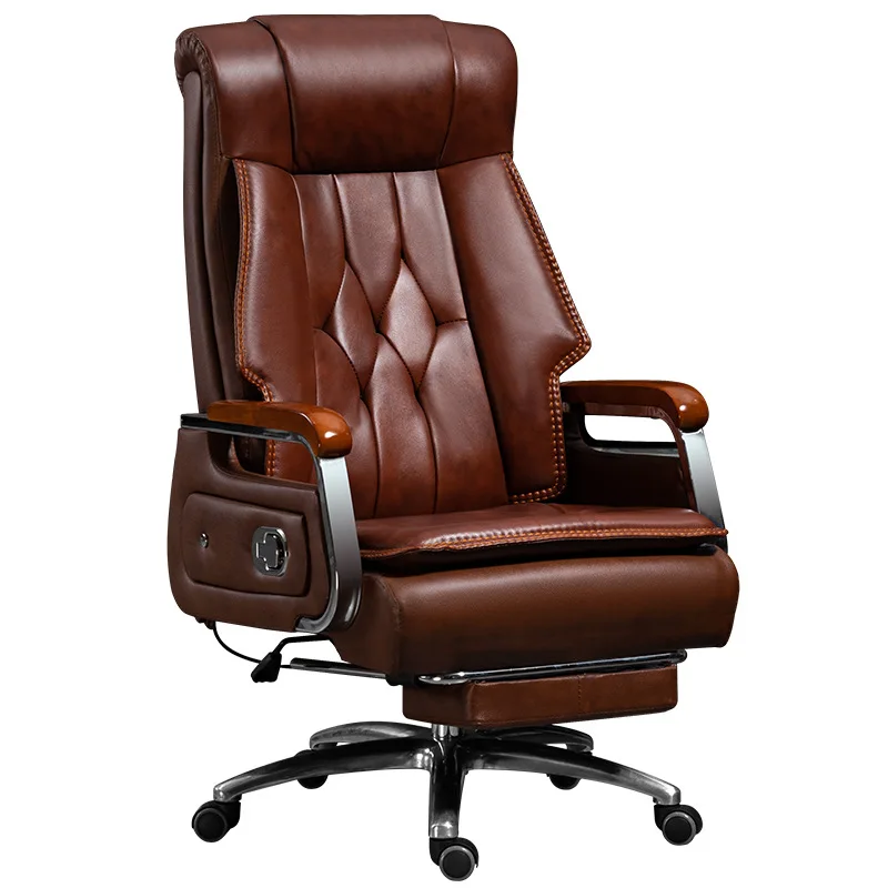 

High Back Leather boss Office Swivel Desk Chair Reclining Massage Ergonomic Office Chair with Caster Wheel
