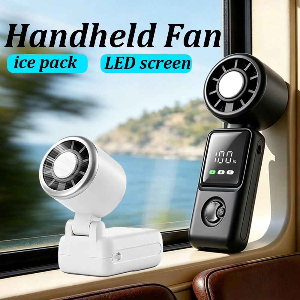 

Handheld Turbo Fan,Super Strong Wind,5 Speeds,Long Battery Life,3600mAh,USB Rechargeable,Multipurpose Pocket Fan